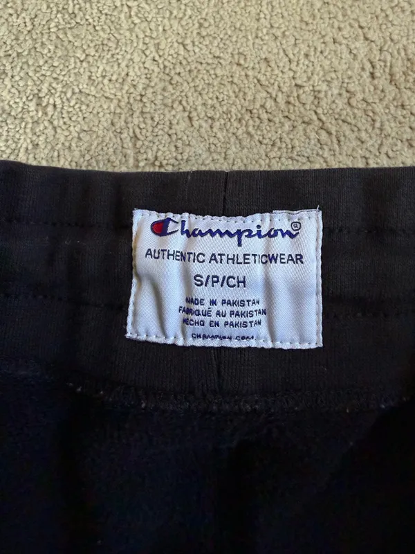Champion Black Logo Joggers – Size Small - Image 4