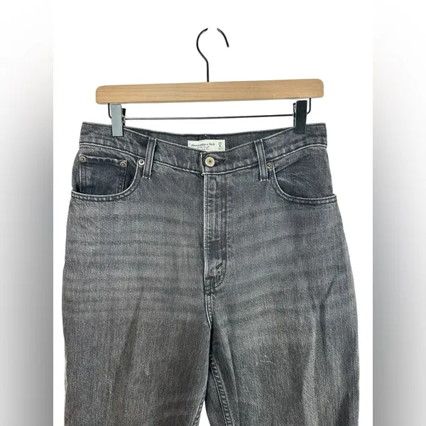 Abercrombie & Fitch 90s Straight Ultra High Rise Jeans Curve Love Size 29 /‎ 8R - Image 5