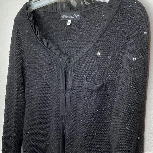 My Favorite Things Cardigan Sweater Black‎ Black Size L - Image 3