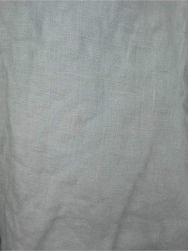 Abercrombie & Fitch Premium Linen Scallop-Hem Midi Skirt size XL white - Image 5