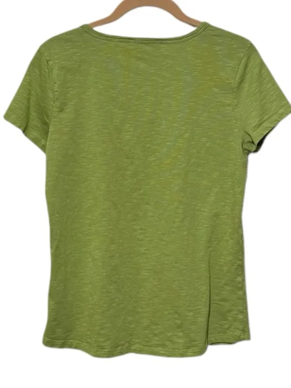TOAD & CO Marley Short Sleeve V Tee M 17.5” p2p Huckleberry $55 Retail NWOT - Image 7