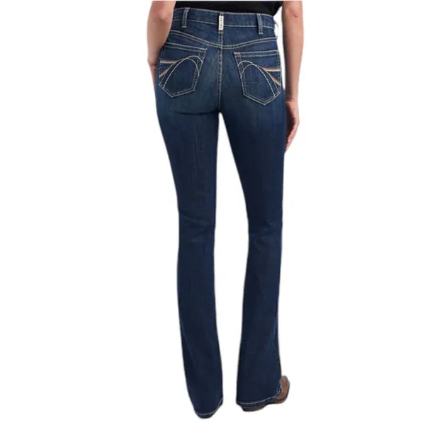 New Women’s Ariat R.E.A.L. High Rise Dorothy Boot Cut Jean Size 31 Short - Image 3