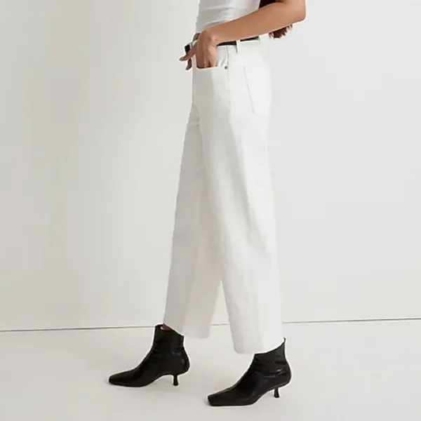 Madewell The Perfect Vintage Wide-Leg Crop Jean Women’s Sz 32 - Image 3