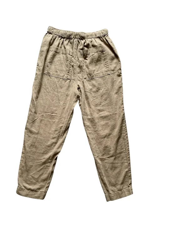 Universal Thread Linen-Blend Drawstring Jogger Pants Khaki Tan Size S - Image 2