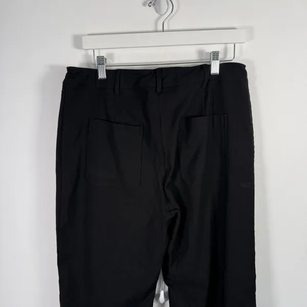 Halara High Waisted Work Flare Pants Pockets Black Office Career Womens Large - Image 5