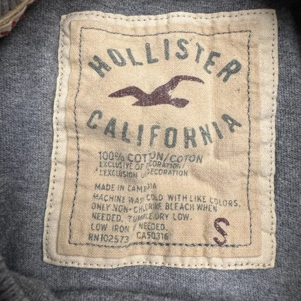 Hollister So Cal Graphic T Shirt Gray Bird Logo Short Sleeve Cotton Mens S‎ - Image 3
