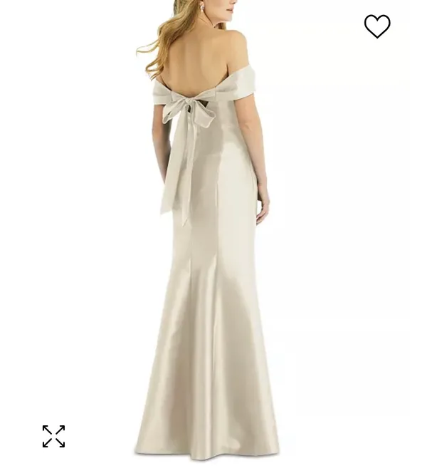Bow-Back Off-The-Shoulder Gown - Image 2