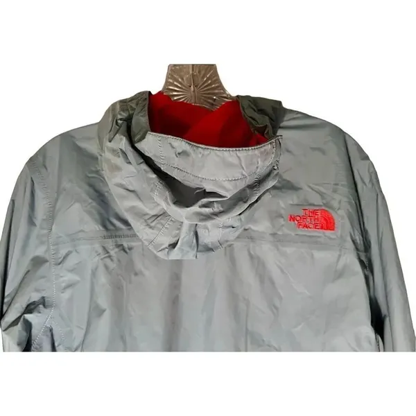 The North Face Shell Hyvent Jacket Gray Pink Lining Size Medium Women’s - Image 6