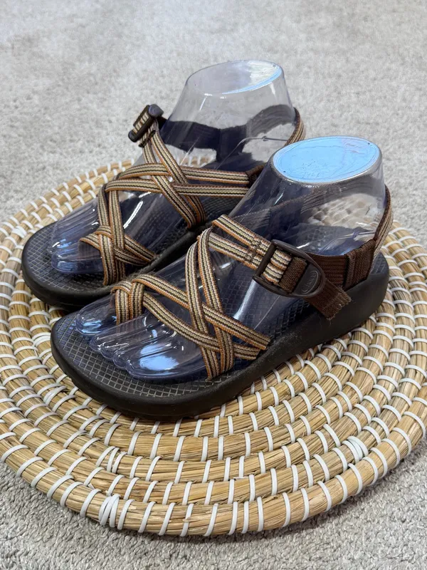 Chacos Women’s ZX/2 Vibram Unaweep Sandals Strappy Slingback in Multi Brown 6 - Image 3