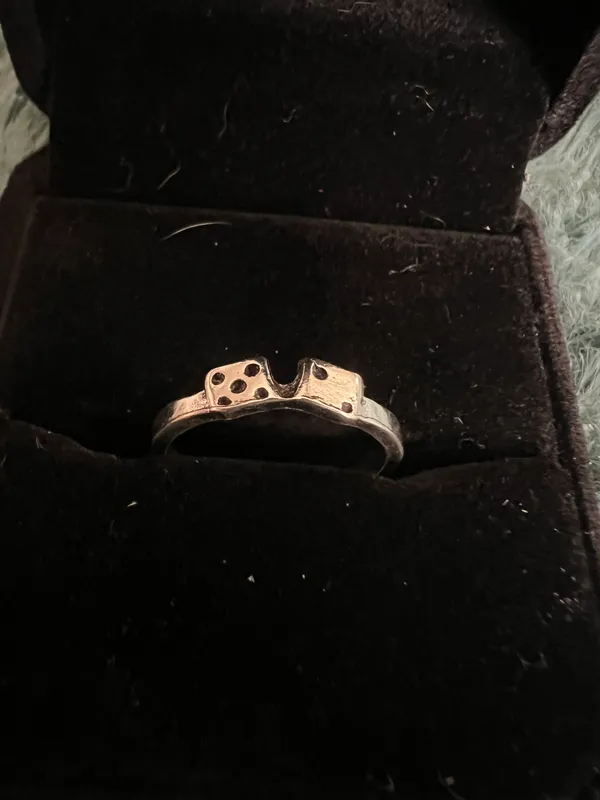 Women’s Stainless Steel Silver Ring Size 7 - Image 2