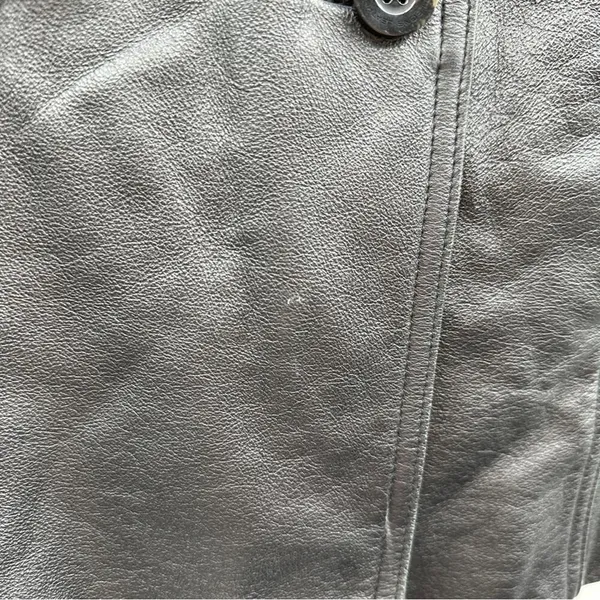 Vintage 90s Wilsons Leather Black Genuine Leather Jacket‎ Coat Size M - Image 9