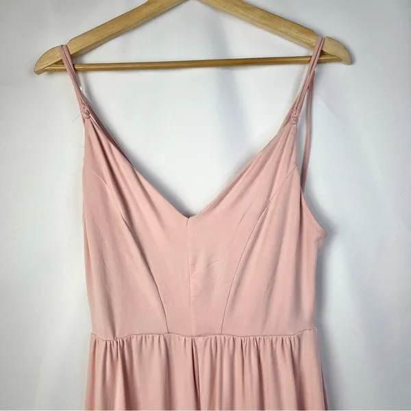 Poof Light Pink Cross Back Wide Leg Soft Material‎ Jumpsuit S - Image 3