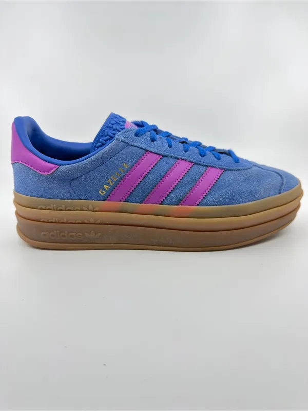 Adidas Gazelle Bold Lucid Blue/ Lucid Pink Color Way. SZ 9.5 Women’s - Image 5
