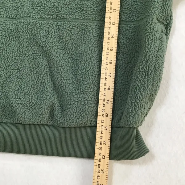 The North Face Womens Sage Green High Pile Fleece Sherpa Hoodie Size Medium - Image 7