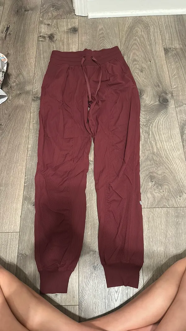 Maroon lululemon dance studio joggers  - Image 3