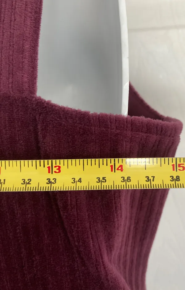 No Bo Maroon Button Front Dress L 11-13 - Image 4