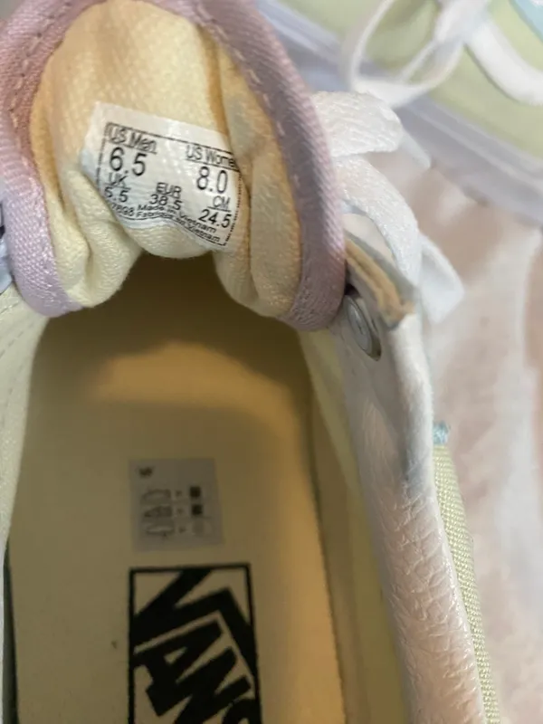 Vans old skool women’s pastel color block shoes - Image 5