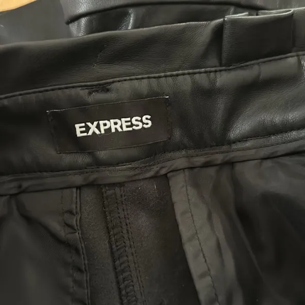 EXPRESS faux leather high rise short EUC - Image 3