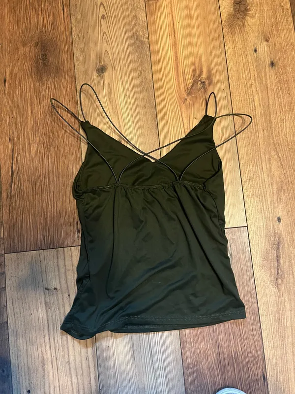 TJ Maxx Olive green tank top - Image 2