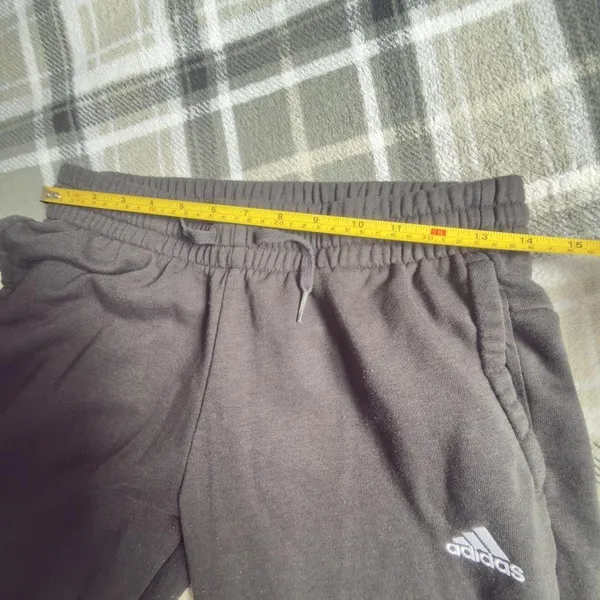 Adidas black joggers with white logo detail. size‎ M - Image 6
