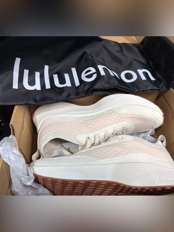 Lululemon CrossCity Sneaker Women’s Size 9 Cream Ivory Walking Shoes EU 41 - Image 5