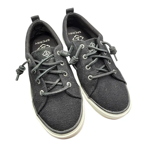 Sperry Black Canvas Boat Shoes Women Size 6.5 New Without Box - Image 7