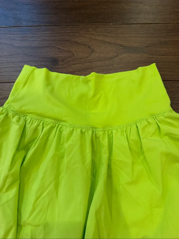 Offline by Aerie Lime Green Flowy Shorts Size Small - C72-023 - Image 6