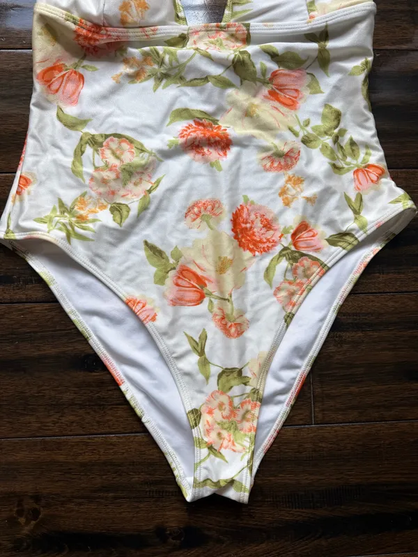 Forever 21 Floral One-Piece Swimsuit - Image 3