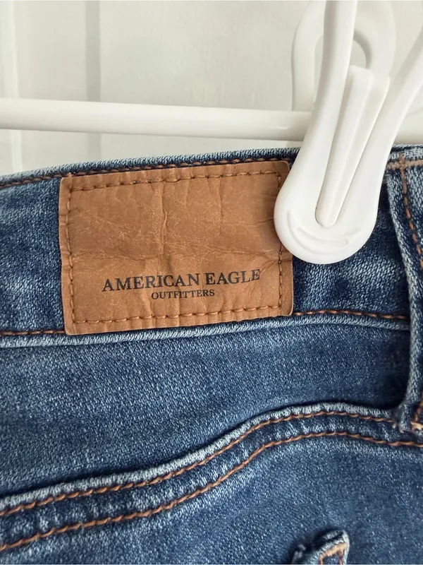 American Eagle Super Stretch X Distressed Skinny Jeans Size 12 Long - Image 8