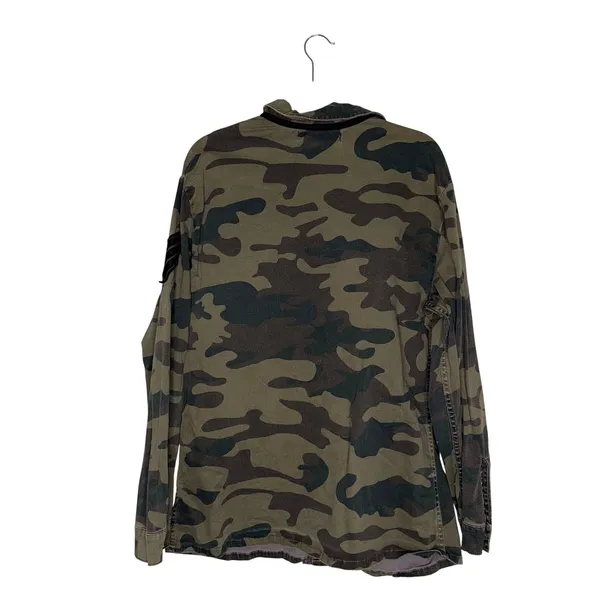 Elwood Camo Utility Jacket Women Medium Green Excellent Military Streetwear Camo - Image 4