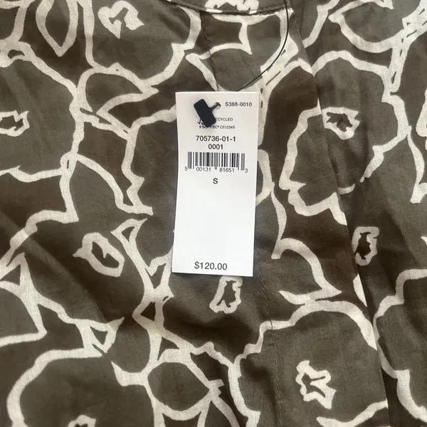 NWT Small Banana Republic Floral Print VOILE MINI SHIRTDRESS - Image 6