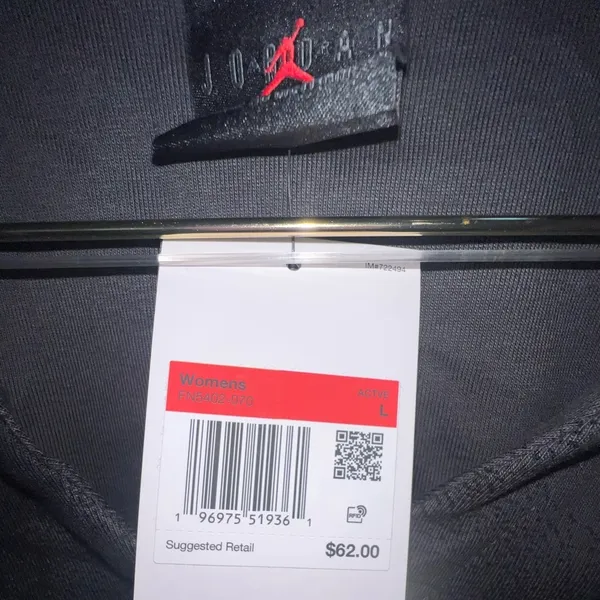 Jordan collared knit top in smoke gray‎ large - Image 4
