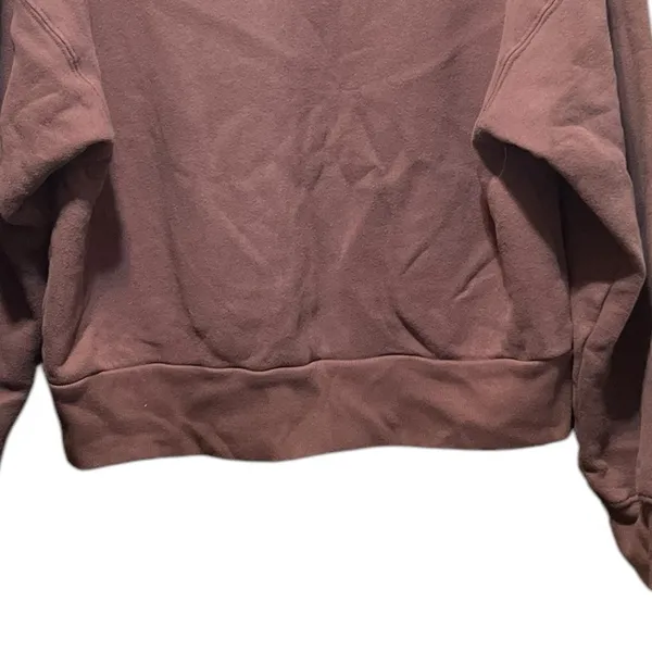 Beyond‎ Yoga Work From Home Mauve Fleece Crewneck Pullover Sweatshirt Size XL - Image 9