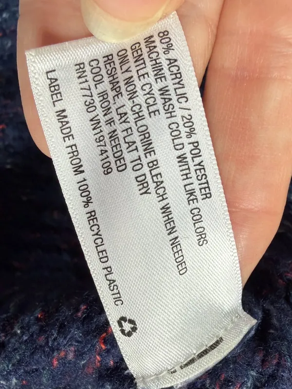Wild Fable Variegated Thread Cropped Cardigan Blue Size XS - Image 8