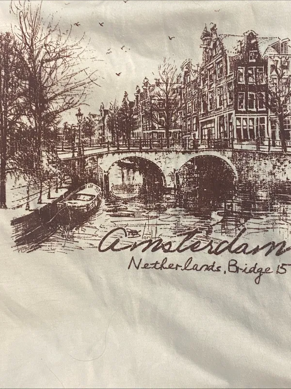 Arula Amsterdam Baby Graphic Tee NWT 2X White - Image 3