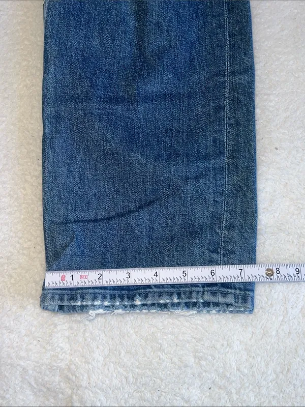 MOTHER "High Waisted Study Hover" Straight Jeans Peaches & Scream‎ Size 28 - Image 10