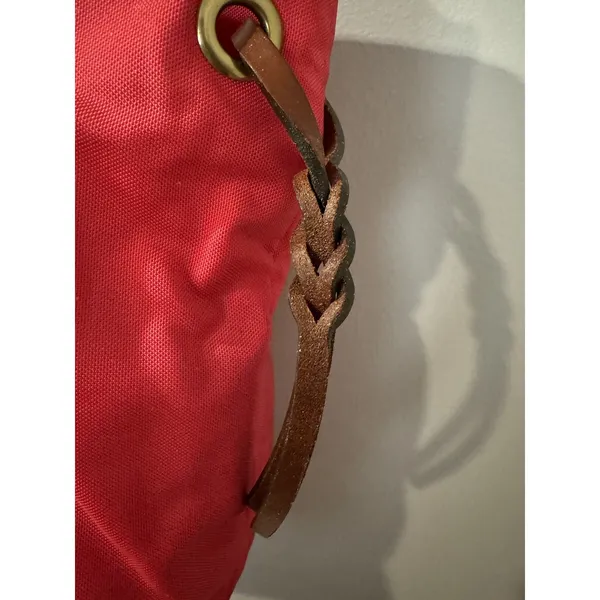 Dooney & Bourke Nylon Tobi Tote Leather Handles DB Pink Brown‎ - Image 4