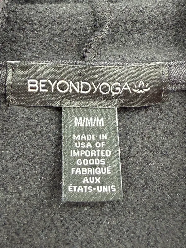 Beyond Yoga Happiness Cropped Pullover Hoodie Medium Black Sweatshirt - Image 5