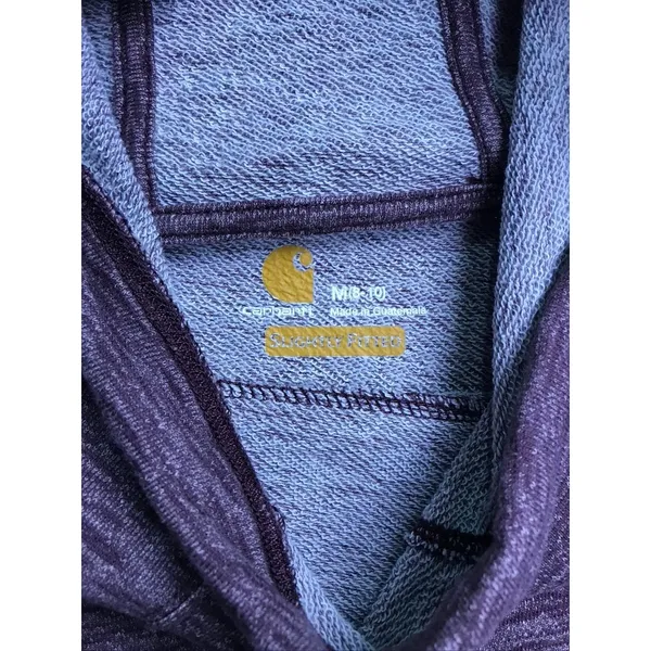 Carhartt Womens Slightly Fitted Cowl Neck Hoodie‎ Purple Heather 102481 Size M - Image 2