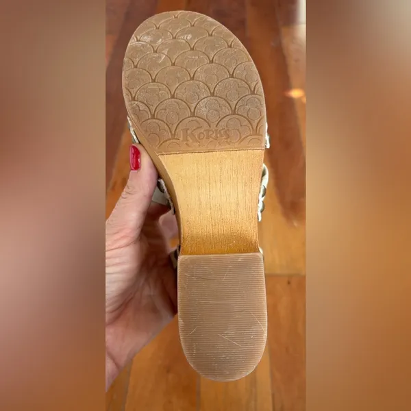 Kork’s Off White Dawson Wedge Sandals Size‎ 9 New Without Box - Image 7