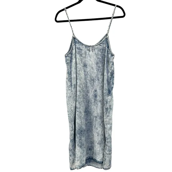 NWT Thread & Supply Acid‎ Wash Carmel Midi Spaghetti Strap Slip Dress Medium - Image 2