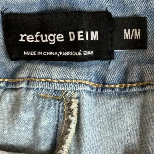 Refuge Size Medium Light Blue Denim Skirt, Preloved - Image 6