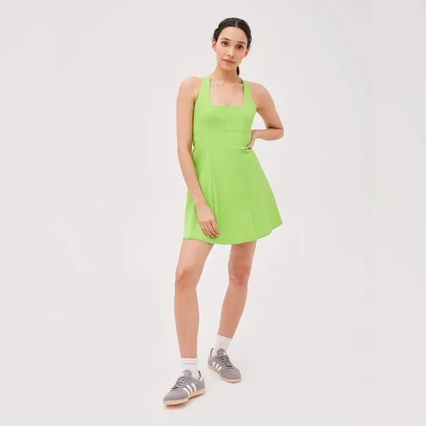 Outdoor Voices Neon Green Cross Back Athletic Dress Sz.L - Image 4