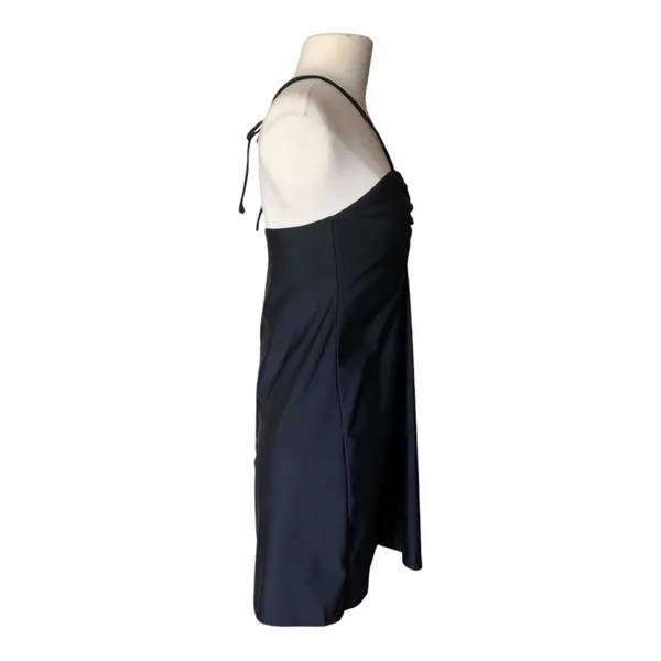 Andie Waikiki Swim Cover Up Black Small Ruched Halter Bandeau Beach Dress NWT - Image 4