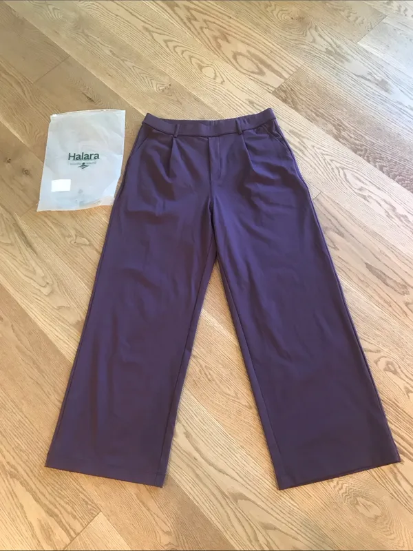 NWT HALARA Flex™ DayStretch High Waisted Pocket Straight Leg Work Pants Wide - Image 10