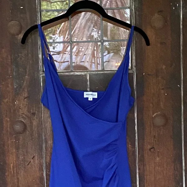 Superdown | Royal Blue Mini Dress Ruched - Image 7