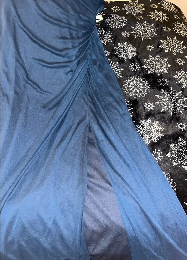 Navy Prom Dress Azazie Blue - Image 5