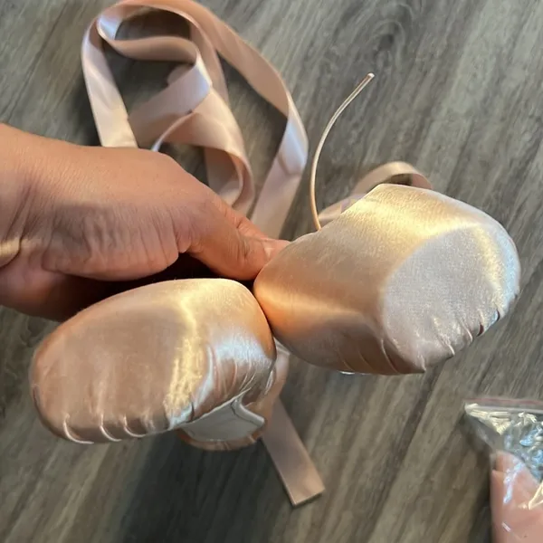 New Pointe Shoes Ballet Size 40W Pink - Image 7