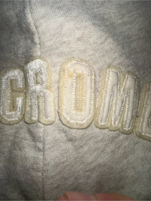 VTG Y2K Abercrombie & Fitch Sweatpants Gray Spellout Back Logo Joggers Large - Image 7