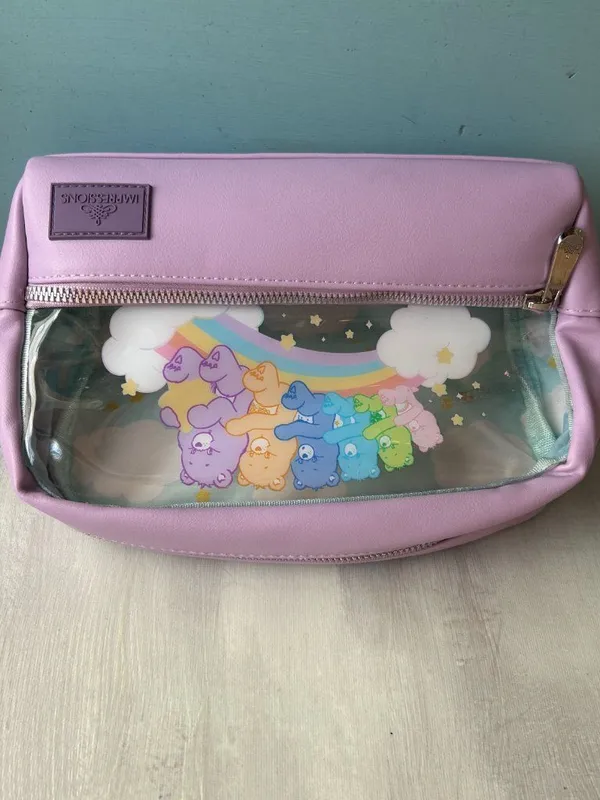 NWOT Impressions Care Bears Rainbow Cosmetic Pouch Makeup Bag Care Bears Travel - Image 2